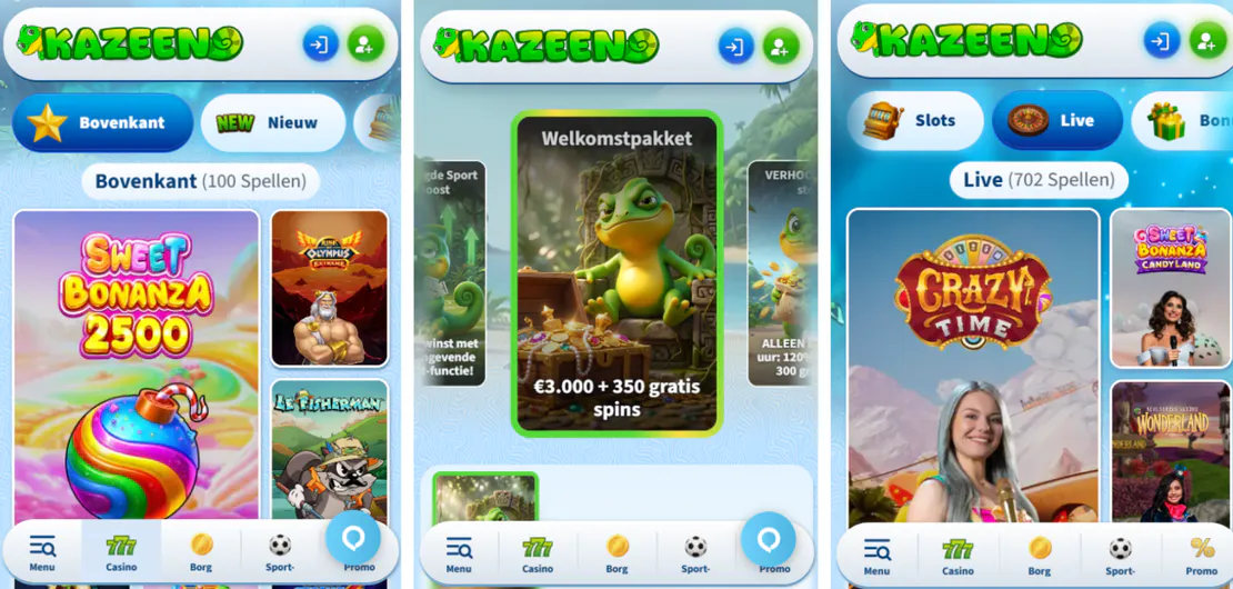 kazeeno casino mobiele browser